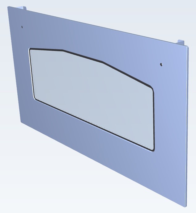 ILVE Parts EG9849028000001 DOOR GLASS / ANT WHITE