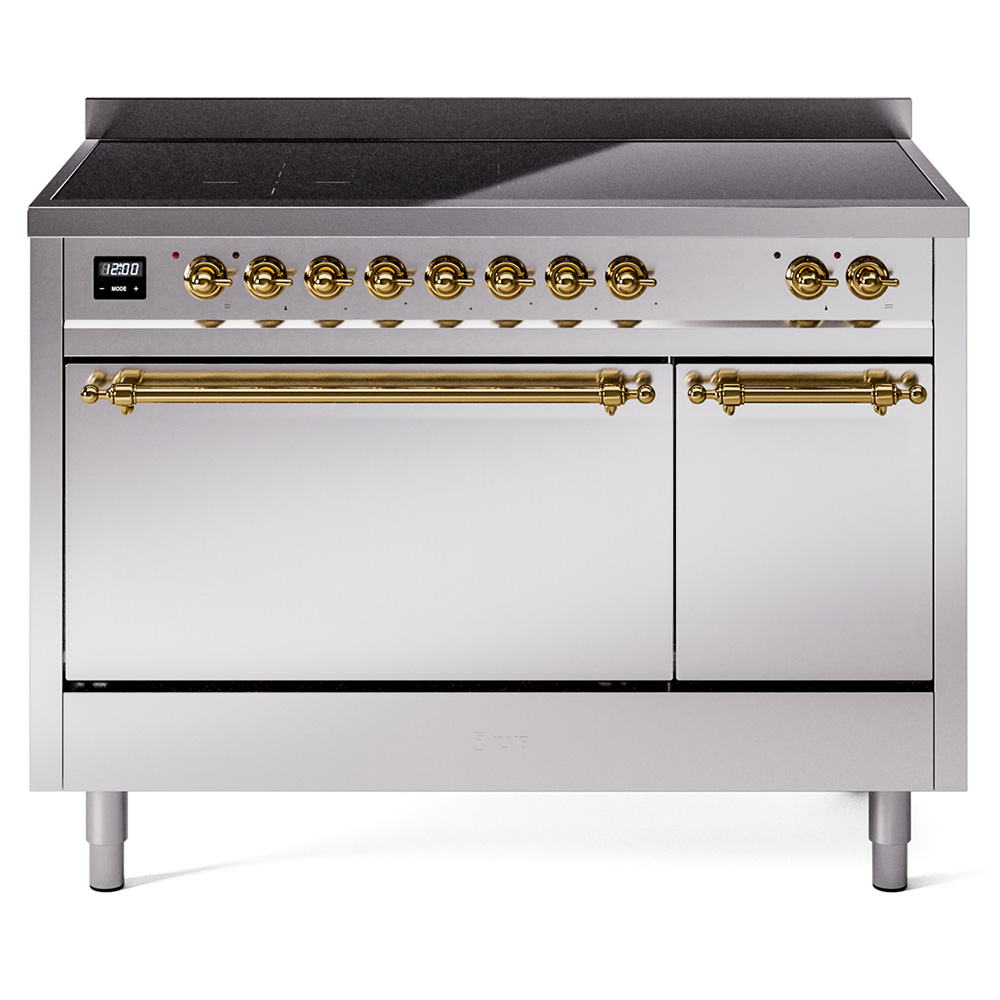ILVE UPI486NMP Nostalgie II 48 inch Induction Range with 6 Elements, 5.02 cu. ft. Total Oven Capacity