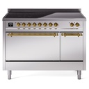 ILVE UPI486NMP Nostalgie II 48 inch Induction Range with 6 Elements, 5.02 cu. ft. Total Oven Capacity