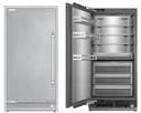 ILVE UFFC36SIN 36 inch Freezer Column with 20.1 cu. ft. Capacity, Automatic Ice Maker, up to 3.9 lb Daily Production, Full Size Ceiling LED Illumination Panel, Panel Ready