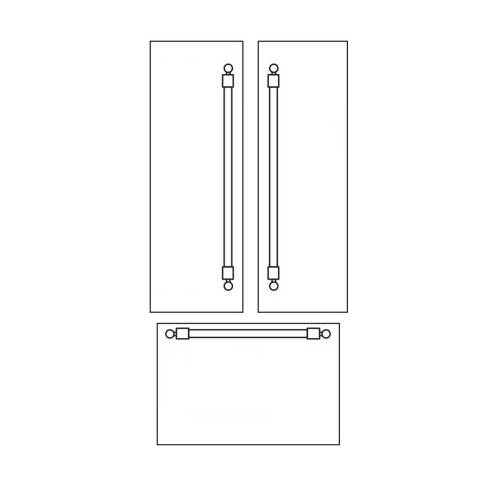 ILVE UPFD36 Nostalgie 36 inch French Door Panels 