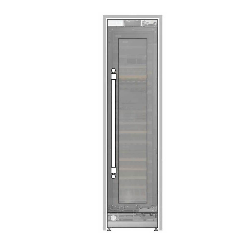 ILVE UWFC24BNNPRY 24 inch Built-In Triple Zone Wine Column with 100 Bottle Capacity, in Panel Ready