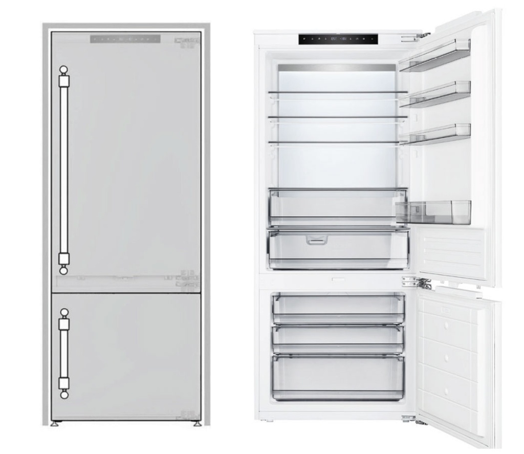 ILVE URBM28SIWPRY 28 inch Bottom Freezer Refrigerator with 12 cu. ft. Capacity, Automatic Ice Maker, in Panel Ready