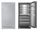 ILVE URFC36SNW 36 inch Refrigerator Column with 20.1 cu. ft. Capacity, Internal Water Dispenser, Reversible Door, Panel Ready