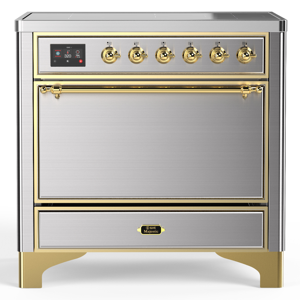 ILVE UMIB36N Majestic III 36 inch Induction Range with 6 Elements, 3.5 cu. ft. Total Oven Capacity