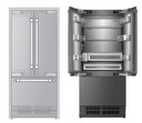 ILVE URFD36SIWPRY 36 inch Built-In French Door Refrigerator with 19.5 cu. ft. Capacity, Internal Water Dispenser, Ice Maker, Energy Star, Sabbath Mode 