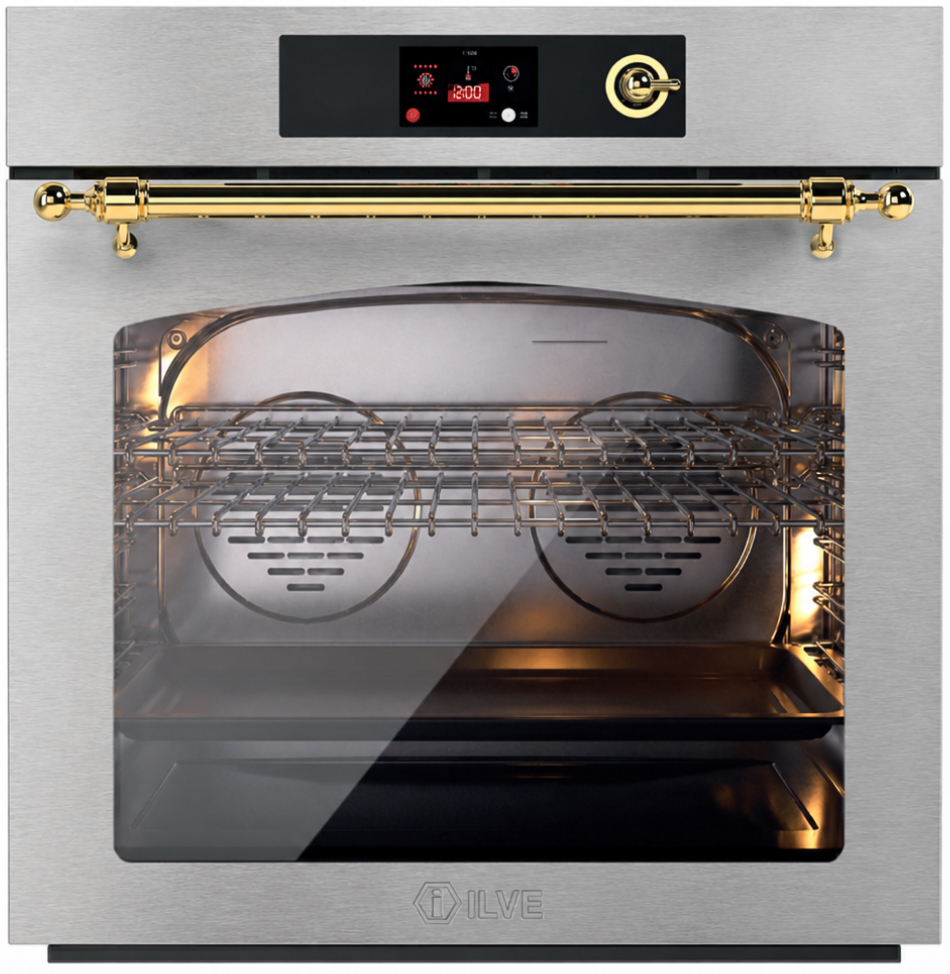 ILVE UOV30NTPY Nostalgie II 30 inch Pyrolytic Single Wall Oven with 4.4 cu. ft. Capacity
