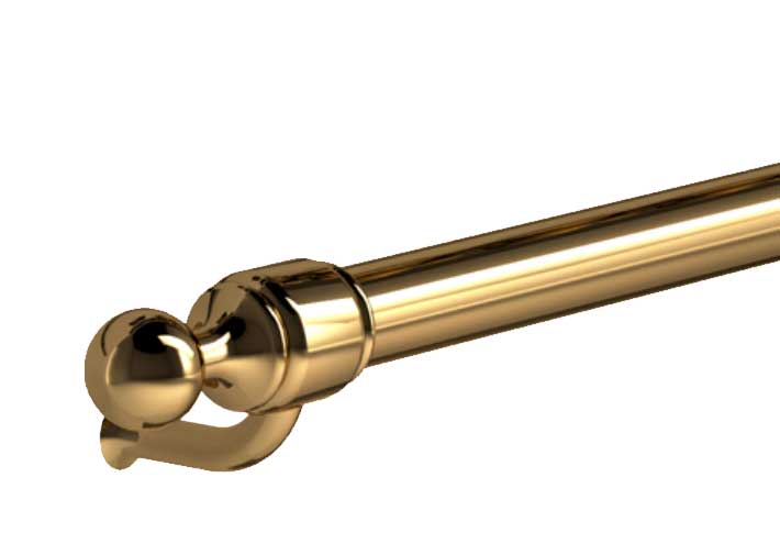 ILVE Parts EA4270003000016 Majestic/Nostalgie II Brass Handle for UOV 80 E3 Ovens