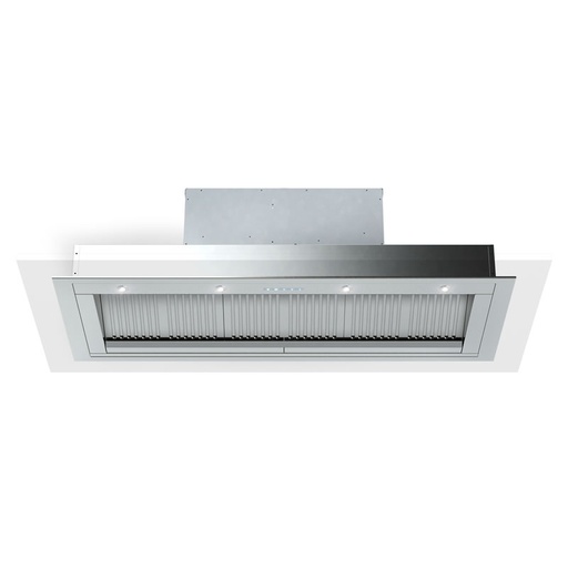 [VEINS46GSS] Verona VEINS46GSS 46 inch Designer Range Hood Insert with 1200 CFM, Stainless Steel Baffle Filters and LED Lighting in Stainless Steel