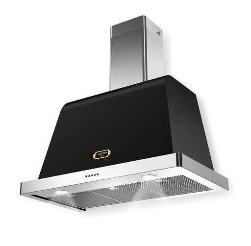 Lofra AR 36 inch Dolcevita Series Chimney Wall Hood with 471 CFM, LED Lighting, Dishwasher Safe Anti Grease Metal Filters